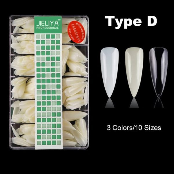 Tele Nail Tips 500PCS 5styles Ultra Thin Crease-Free Nail Tips With Box ...