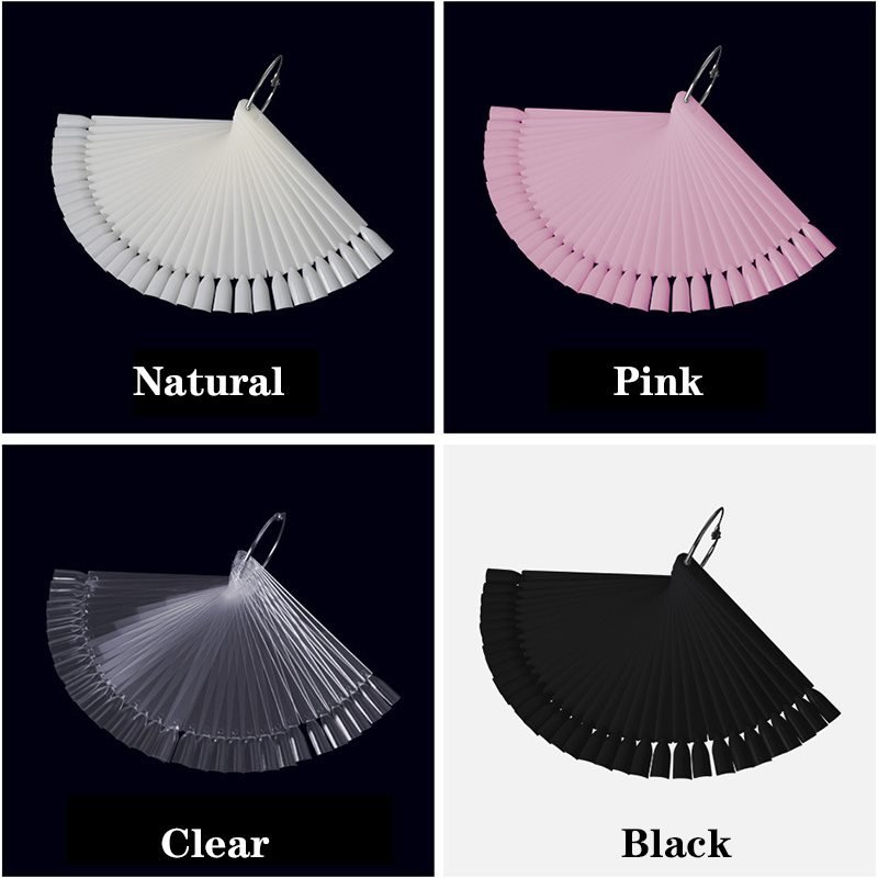 50 Tips Fan Shape Nail Art Color Display Chart For Gel Polish ...