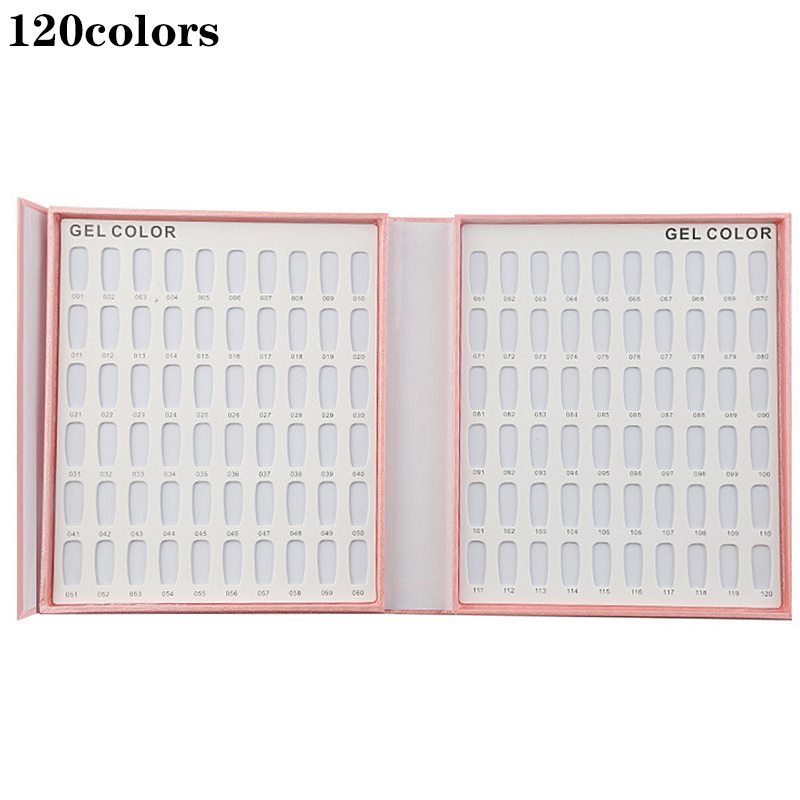 120 Colors Embedded Style Ananas pattern Nail Art Color Chart Display ...