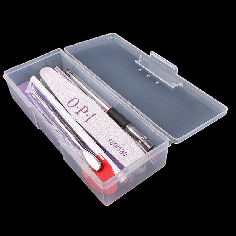 Nail Art Sanding Buffer files Brush Accessories Tools Plastic Storage ...