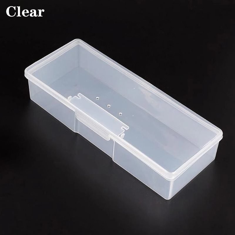 Nail Art Sanding Buffer files Brush Accessories Tools Plastic Storage ...
