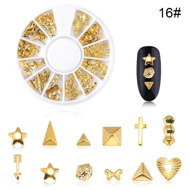 Colorful Bow-Knot Nail Stud Rhinestones Crystal, 3D Bow